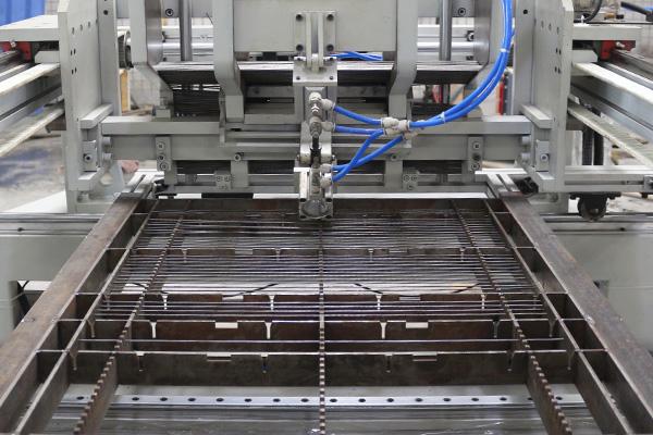 HWASHI 자동 와이어 메시 패널 케이지 용접 제조 기계 라인 3