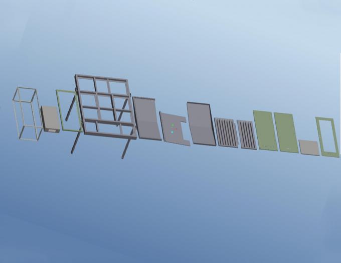 Hwashi 신상품 배터리 에너지 저장 캐비닛 자동 용접 및 밀링 스테이션 로봇 케이스 1