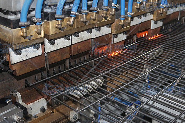 WL-SQ-100K Gantry Automatic Wire Shelf Welding Machine 100KVA 10 Welding Heads 1000mm Width