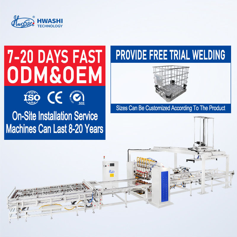 슈퍼마켓의 선반을 위한 HWASHI 자동 선반 용접 기계와 함께 고속 및 정밀 철망 제조