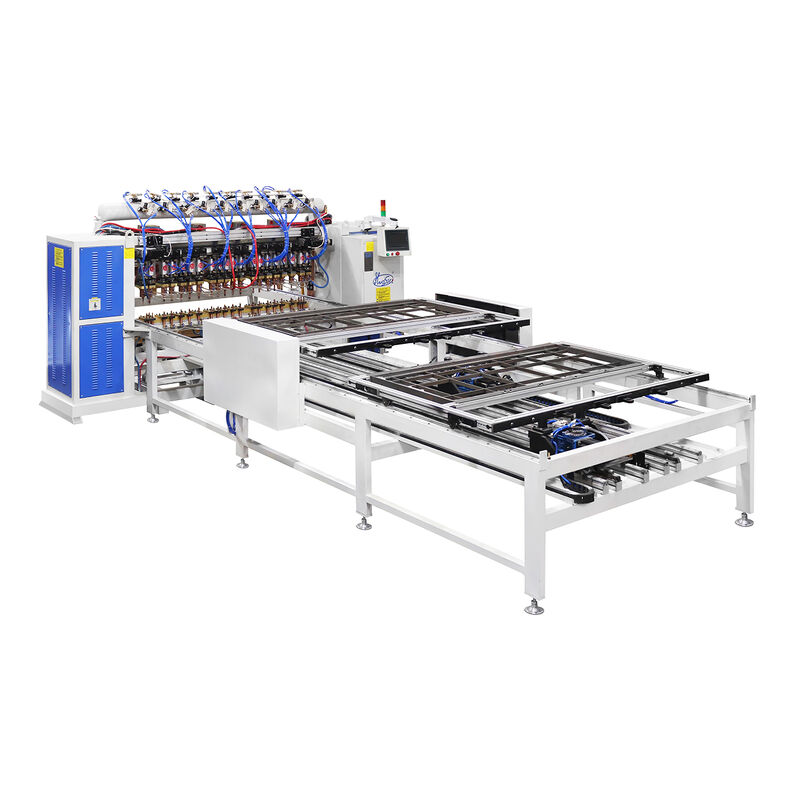 화시 PLC 제어 380V 2상 도어 패널 멀티 헤드 스폿 용접기, 3+3mm 용접 두께