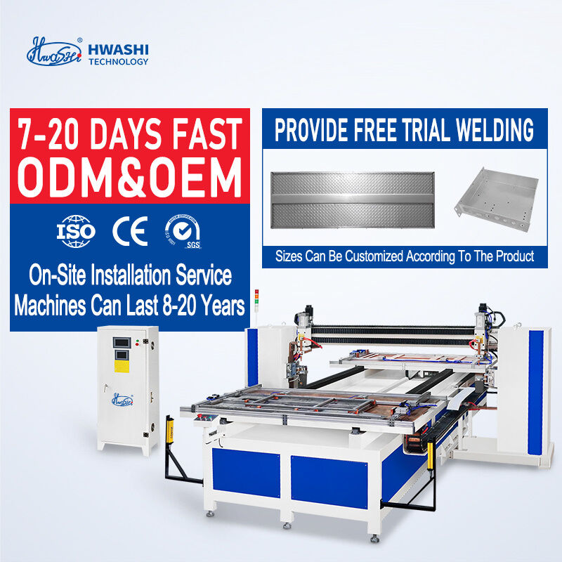 6-16개의 독립적으로 제어 가능한 용접 헤드, PLC 기반 제어 시스템 및 IGBT 인버터 전원 공급 장치와 함께 Hwashi 자동 와이어 메시 스팟 용접 기계