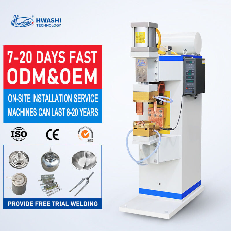 HWASHI WL-MF-250K 수직형 75KVA 전력 중기 주파수 인버터 금속판 스팟 용접 기계